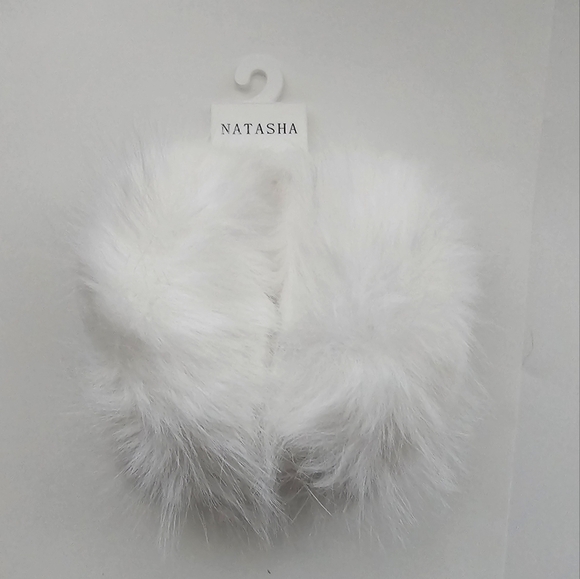 Fur Snow Bunny Winter Ear Muffs White ? main image 5